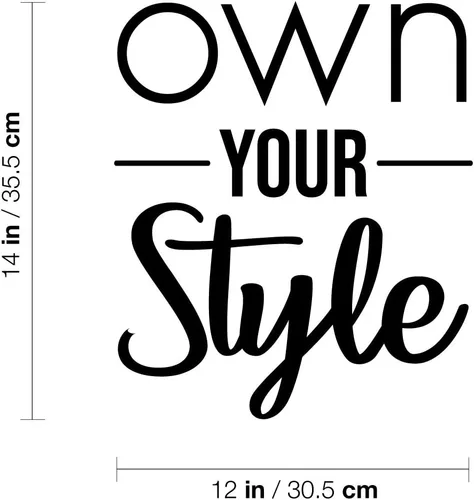 Miniatura 3 de Calcomanía de vinilo para pared, 14 x 12 pulgadas, bonita calcomanía motivacional positiva de autoestima para dormitorio, baño, armario, boutique