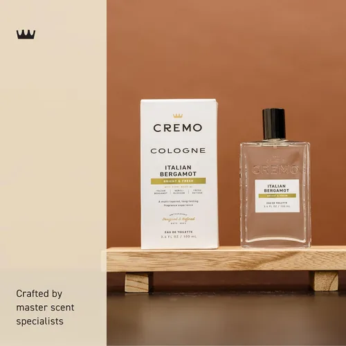Miniatura 3 de Cremo Colonia para hombres – Espray de colonia italiana de bergamota para hombre, una combinación de bergamota italiana, flor de neroli y vetiver