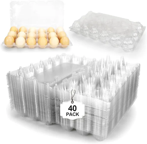 Miniatura 9 de Pintuson Paquete grande de 120 cartones de huevos jumbo - 6 cartones para patos a granel - Media docena grande exacta
