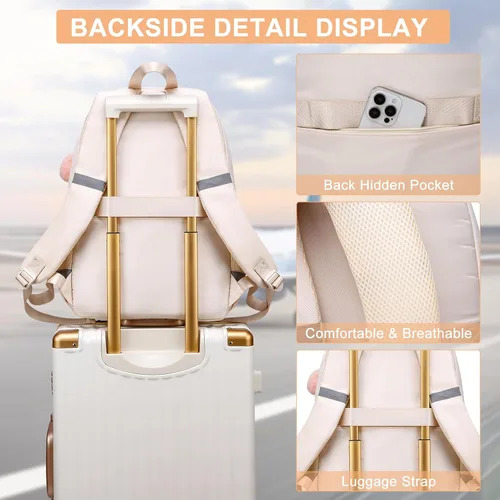 Miniatura 6 de Mochila escolar para niñas adolescentes, lindas mochilas universitarias para niños y estudiantes Bookbag Fit - Bolsa para laptop de 15.6 pulgadas