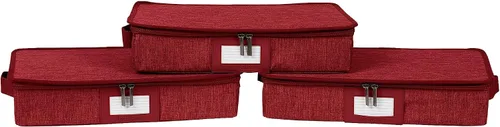 Miniatura 59 de Covermates Keepsakes - Juego de cajas de almacenamiento con cierre de cremallera, paquete de 3 cubos organizadores de poliéster resistente, diseño