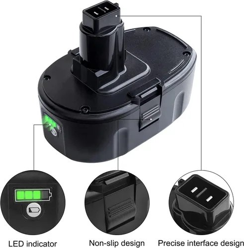 Miniatura 3 de DTK Paquete de 2 baterías de repuesto de 7.0Ah para Dewalt de 18 V, compatible con herramientas inalámbricas DC9096 DC9098 DC9099 DW9095 DW9096