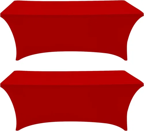 Miniatura 17 de Eurmax USA - Manteles rectangulares ajustables de elastano de 4 pies, mantel elástico para bodas, eventos o para decorar la mesa del patio