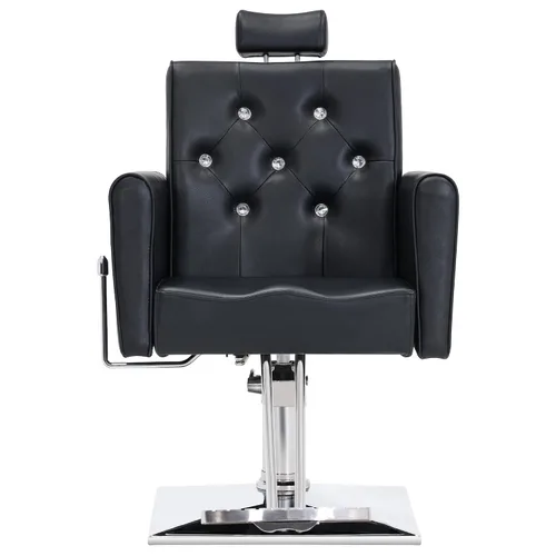 Miniatura 4 de BarberPub Clásico Hidráulico Reclinable Barbero Silla Antigua Pelo Spa Salon Styling Equipo de belleza 3123 (negro)