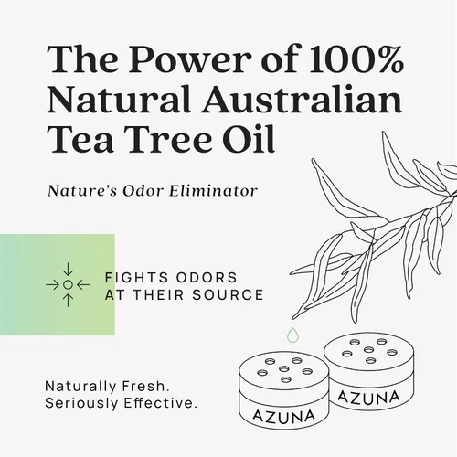 Miniatura 4 de Bolsa de repuesto de gel eliminador de olores totalmente natural de Azuna Purificador de aire con aceite de árbol de té A base de plantas