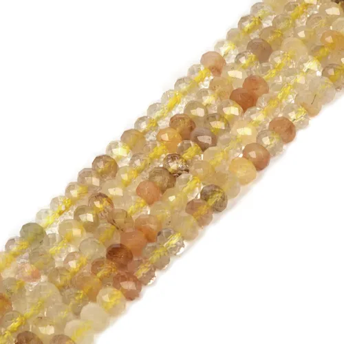 Miniatura 18 de 7 chakras piedras preciosas de 0.236 in de piedras preciosas facetadas Rondelle sueltas cuentas para hacer joyas DIY cuentas de 16 pulgadas
