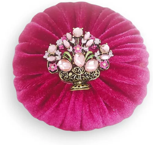 Miniatura 11 de Cojín de terciopelo con decoraciones de diamantes de imitación para costura, relleno de arena abrasiva de esmeril, hecho a mano en Estados Unidos