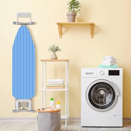 Miniatura 6 de Soporte de pared para tabla de planchar para cuarto de lavado, color blanco
