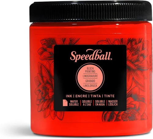 Miniatura 41 de Speedball Tinta de impresión en bloque soluble en agua 3815 – Color intenso con acabado satinado AP no tóxico 8 onzas líquidas, peltre