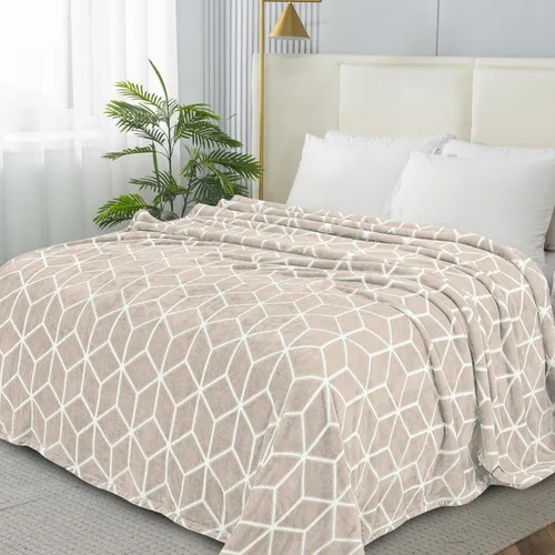 Miniatura 13 de Elegant Comfort Manta ultrasuave de microterciopelo de lujo, suave, mullida, tamaño matrimonial/queen, verde