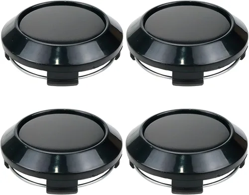 Modengzhe Tapones centrales de rueda de 2.25 pulgadas, cubiertas centrales de repuesto de 2.5 pulgadas a orejeta, color negro, paquete de 4