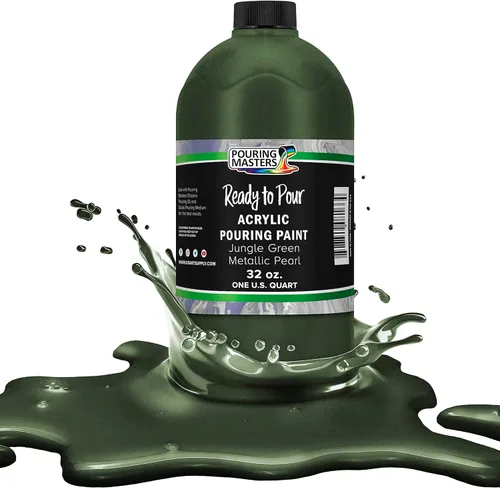 Miniatura 56 de Pouring Masters - Acrílico metálico dorado de 24 quilates - Listo para verter - Pintura para verter - A base de agua premezclada de 32 onzas