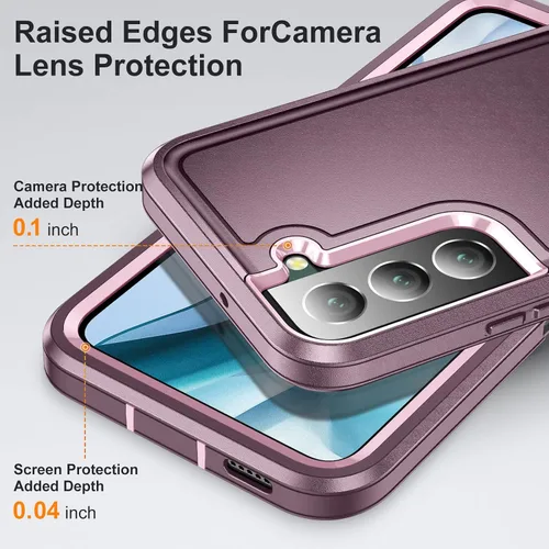 Miniatura 4 de Funda protectora para Galaxy S22 para mujer, a prueba de caídas híbrida, resistente, resistente, a prueba de golpes, ajuste delgado, para Galaxy