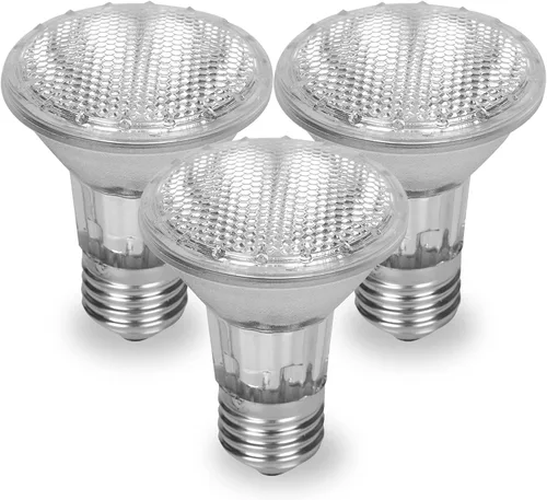 Par 20 Paquete de 3 bombillas halógenas FL25 50PAR20/FL 50 vatios de repuesto 120 V 130 V base de haz de inundación iluminación campana campana