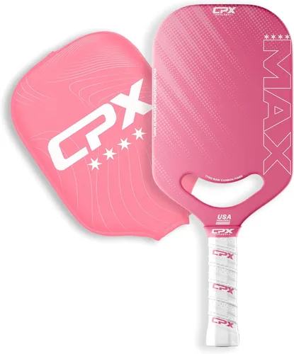 Miniatura 2 de CPX MAX T700 - Raqueta alargada de fibra de carbono cruda, grado profesional Chris Chelios Rojo