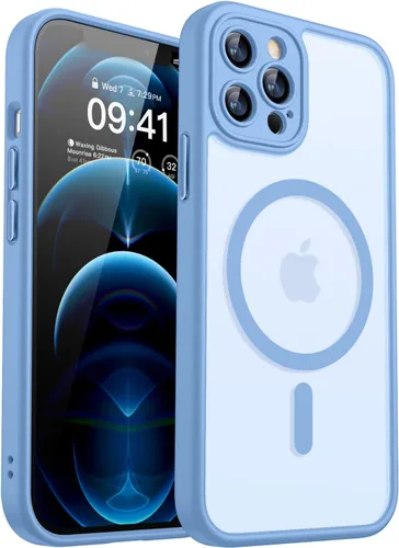 Miniatura 104 de CANSHN Funda magnética compatible con iPhone 17 Pro, mejorada [protección completa de la cámara] [compatible con Magsafe] [mate translúcido] funda