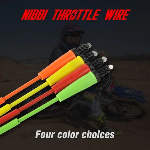 Miniatura 7 de nibbi Cable de acelerador de 46" Go Kart universal para bicicleta de suciedad, mini bicicleta y motocross Cable de acelerador para motocicleta 125