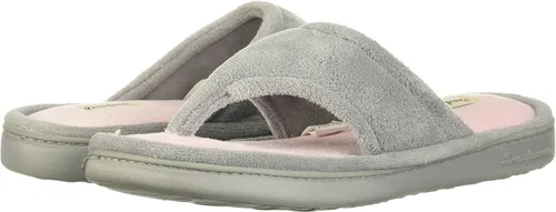 Miniatura 12 de Pantuflas Dearfoams Melanie de microfibra, con color combinado, con tira, para mujer
