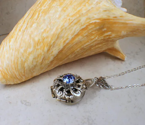 Miniatura 3 de Sapphire Crystal Multi Photo Locket