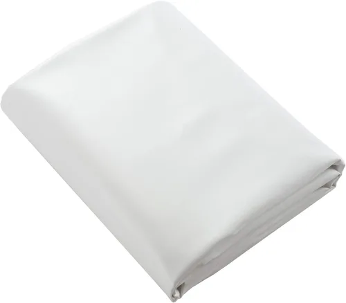 Miniatura 4 de Picheng Hojas de vinilo de piel sintética: tela de piel sintética lisa blanca, impermeable, 54 x 36 pulgadas, tapicería de vinilo suave sintético