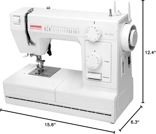 Miniatura 3 de Janome Máquina de coser resistente HD1000 con 14 puntadas incorporadas