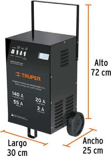 Miniatura 3 de TRUPER CARBA-140 Cargador de batería de coche de 12 V/140 Amp