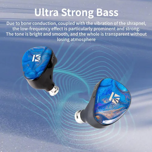 Miniatura 5 de KBEAR KB02 - Auriculares con cable con cable IEM de alta fidelidad con cable IEM de 2 pines en las orejas, auriculares para juegos para músicos