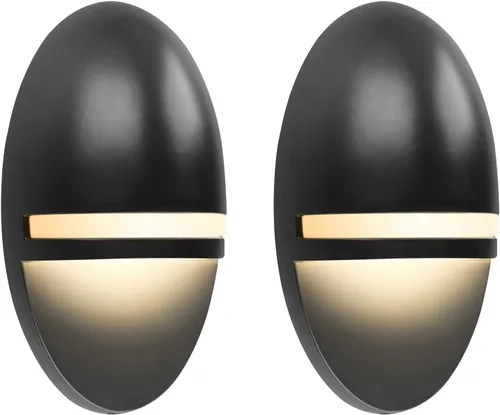 Miniatura 7 de GKOLED Paquete de 2 luces LED de bajo voltaje, luces impermeables para exteriores con chips LED integrados de 2 W, 9-15 V CA/CC, 2700 K, aluminio