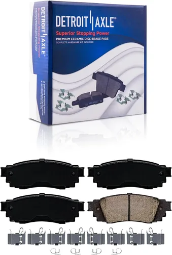 Miniatura 9 de Detroit Axle - Pastillas de Freno para Nissan Altima Sentra 350Z Juke INFINITI G35, Pastillas de Freno Cerámica Delanteras y Traseras Reemplazo