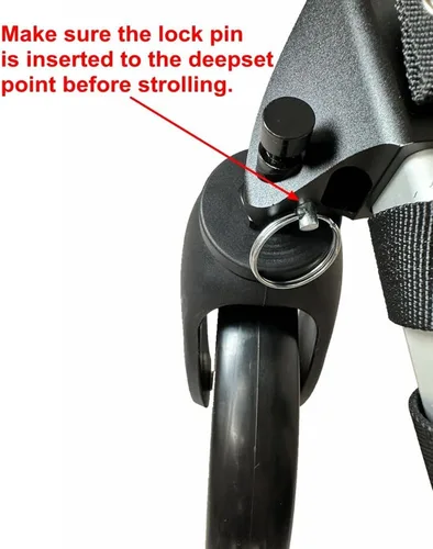 Miniatura 4 de Kit de cochecito para remolque de bicicleta Burley compatible con todos los remolques de remolque cuadrados Burley