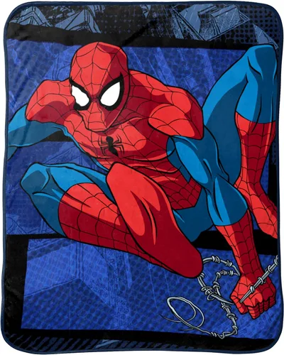 Miniatura 7 de Marvel Avengers 2 Cobija de felpa, 50 x 60 pulgadas, S Azul - Coches