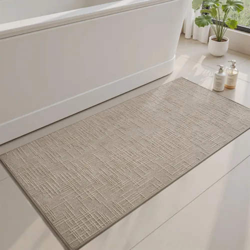 Miniatura 13 de AMOAMI Alfombra de Baño Antideslizante Súper Absorbente de Secado Rápido Alfombras de Baño para Piso de Baño Respaldo de Goma Lavable Alfombras