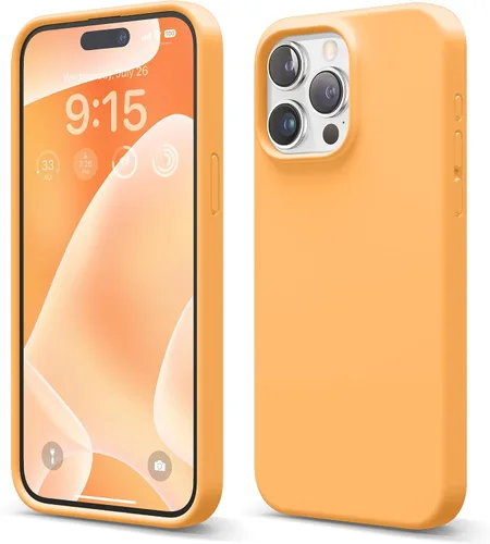 Miniatura 7 de elago Funda compatible con iPhone 15 Pro Max, de silicona líquida, funda protectora de cuerpo completo, a prueba de golpes, funda delgada