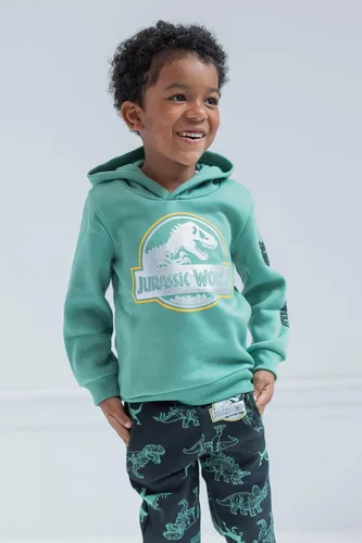 Miniatura 2 de Jurassic World Sudadera con capucha de forro polar para niñas de dinosaurio a niño grande