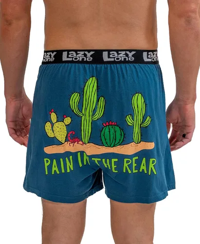 Miniatura 3 de Lazy One - Bóxer corto con estampados de animales divertidos, ropa interior novedosa y divertida, regalos chistosos para hombres, calzoncillos bóxer