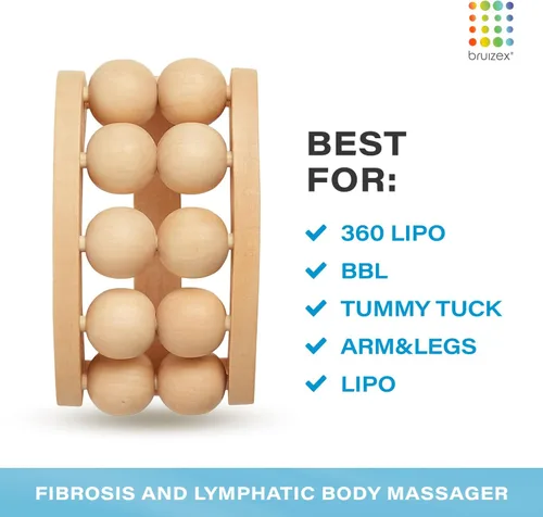Miniatura 2 de Bruizex Masajeador de Drenaje Linfático: Herramienta de Masaje para Celulitis, Rodillo de Masaje, Fascia Blaster, Herramientas de Masaje de Terapia