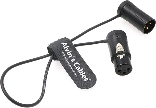 Miniatura 4 de Alvin's Cables Cable XLR macho a hembra de 3 pines de perfil bajo conector original de micrófono equilibrado cable de audio Sommer SOD-14