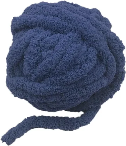 Miniatura 7 de INNDUN Hilo grueso para tejido de brazo, hilo de chenilla gris grueso