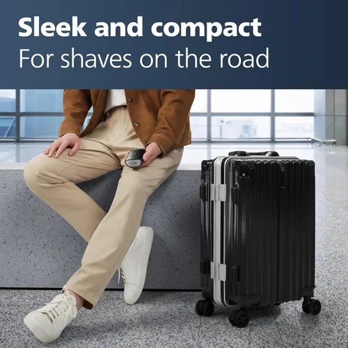 Miniatura 3 de Philips Norelco Afeitadora portátil, afeitadora eléctrica húmeda y seca para llevar, sistema de cuchillas ComfortCut, cabezales flotantes 3D, diseño
