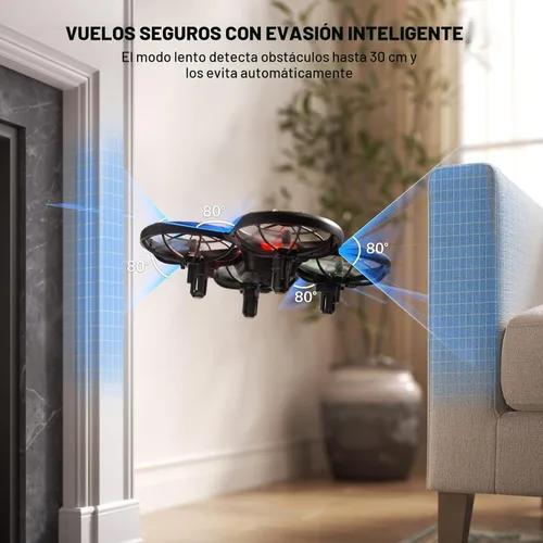 Miniatura 2 de SYMA Drone para niños de 8 a 12 años con evitación automática de obstáculos, 20 minutos de tiempo de vuelo (2 baterías), volteos 360° con un botón