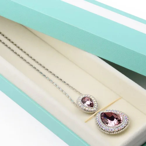 Miniatura 3 de Oirlv Collar pulsera colgante caja de regalo con lazo blanco puro, caja de regalo de joyería para cumpleaños, aniversario, compromiso, propuesta