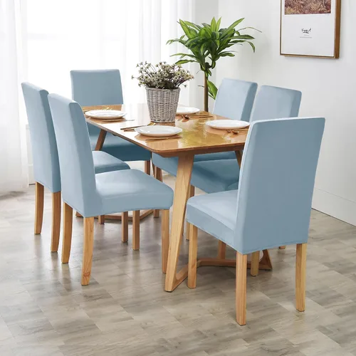 Miniatura 2 de Fundas elásticas para sillas de comedor, fundas de terciopelo suave para sillas Parson de comedor, fundas protectoras de asiento extraíbles