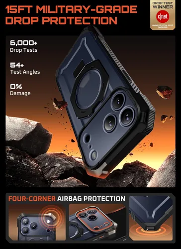 Miniatura 3 de SUPCASE Funda para iPhone 17 Pro Max con Soporte (Unicorn Beetle Grip), [Cubierta de Control de Cámara] [Compatible con MagSafe]