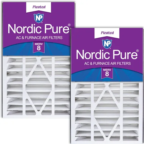 Miniatura 10 de Nordic Pure 16 x 25 x 5 (tamaño real: 15 5/8 x 24 1/8 x 4 7/8) Filtro de aire Air Bear Merv 8 de repuesto para reducción de olores de carbono puro