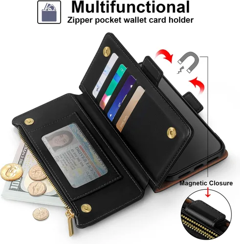 Miniatura 3 de Antsturdy Funda compatible con Motorola Moto G Stylus 5G 2022 con tarjetero para mujeres y hombres, funda para teléfono con bloqueo RFID, piel