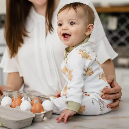 Miniatura 138 de Burt's Bees Baby - Pijama de una pieza para bebé, mameluco para dormir y jugar, algodón 100% orgánico, cremallera frontal