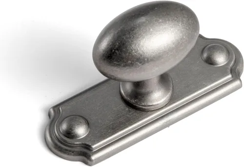 Miniatura 13 de Goo-Ki 1.2 Pulgadas (36MM) Manijas de Gabinete Ovaladas de Latón Antiguo, Aleación de Zinc para Cajones de Vestidor Armario, 6 Empaquetadas