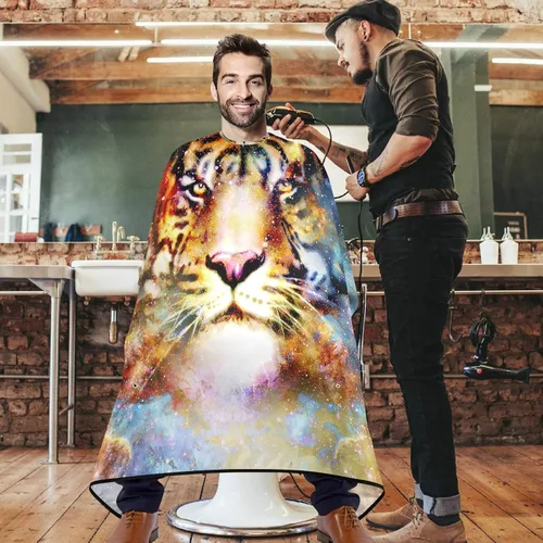 Miniatura 48 de visesunny Delantal profesional del cabo del peluquero del pelo del poliéster del pelo del salón del cabo delantal antiestático de la barba