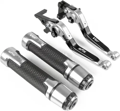 Miniatura 13 de Accesorios de motocicleta Ajustable Plegable Extensible Palanca de Embrague de Freno Manillar Manillar Agarraderas Tapón CNC para Kawasaki Z300