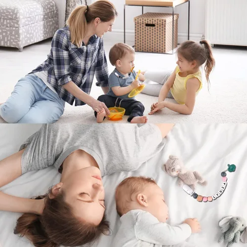 Miniatura 6 de Clip para chupete personalizado para niños y niñas, 2 juegos de 26 letras de silicona para cochecito con nombre, lindo y duradero, soporte